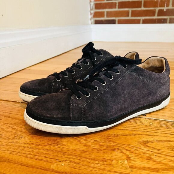 Allen Edmonds Mens Porter Derby Sneaker Size 11 D Grey Suede Lace Up Shoe - Picture 7 of 16